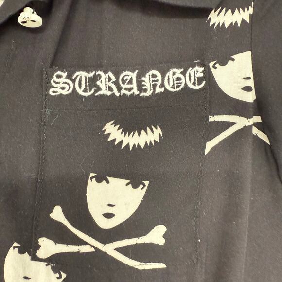 Dolls Kill X Emily The Strange Death Becomes You Shirt Dress Womens Sz XXS Black - Picture 4 of 9